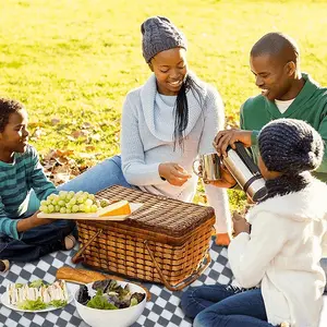 Black-And-White Picnic Mat (Square)