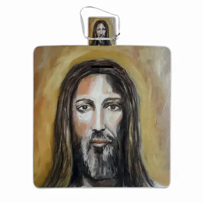 Christ Face Picnic Mat (Square)