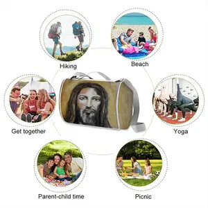 Christ Face Picnic Mat (Square)