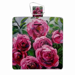 Pink Climbing Roses Picnic Mat (Square)