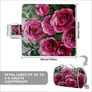 Pink Climbing Roses Picnic Mat (Square)