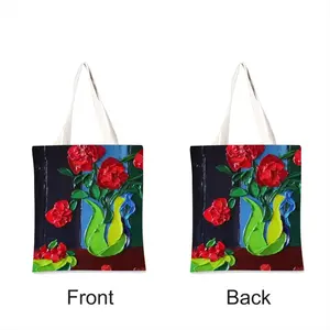 Roses And Cherries Shopping Bag (Linen)