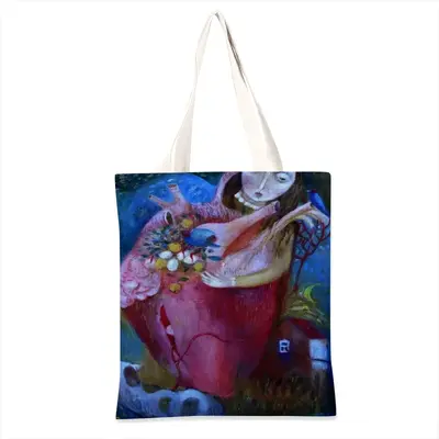 Guardian Of Heart Shopping Bag (Linen)