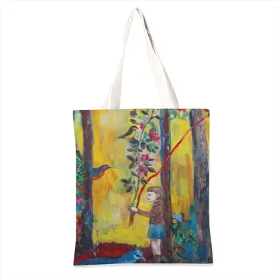 Angel Of Forest Shopping Bag (Linen)