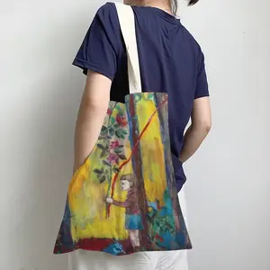 Angel Of Forest Shopping Bag (Linen)