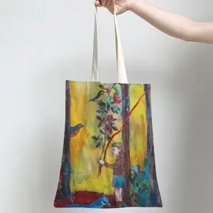 Angel Of Forest Shopping Bag (Linen)