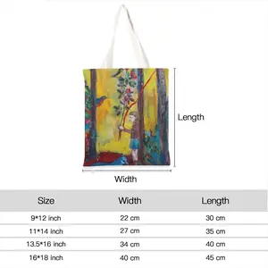 Angel Of Forest Shopping Bag (Linen)