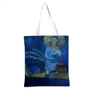 Diva Who Safe Dreams Shopping Bag (Linen)