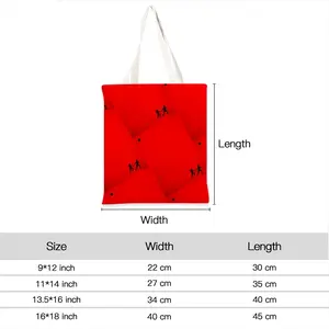 Deep Red (Decomposition) Shopping Bag (Linen)