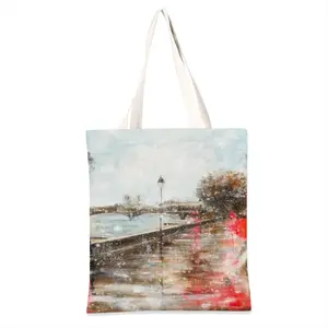 Afternoon In Paris Shopping Bag (Linen)