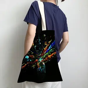 Dancing Cells K Shopping Bag (Linen)