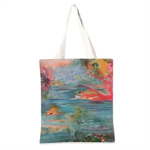 Alligator In Plastic River Shopping Bag (Linen)