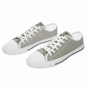 Men Olive Branch Retro Canvas Shoes