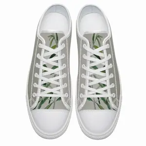 Men Olive Branch Retro Canvas Shoes