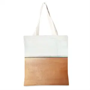 Black And White Over Copper Shopping Bag (Linen)