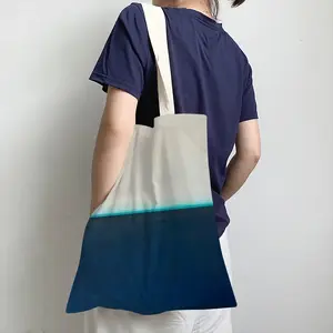 Charcoal White Teal Series 3 Shopping Bag (Linen)