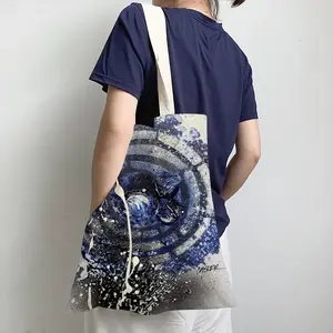 Basic Indigo Shopping Bag (Linen)