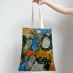 I Walk On The Moon Shopping Bag (Linen)