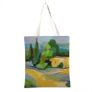 Old Farmhouse In Provence Shopping Bag (Linen)