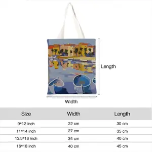 Harbor In The South Of France Shopping Bag (Linen)