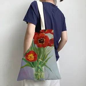 Tulips Shopping Bag (Linen)