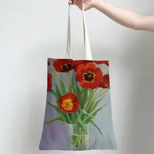 Tulips Shopping Bag (Linen)