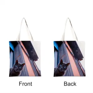 City Cat Shopping Bag (Linen)