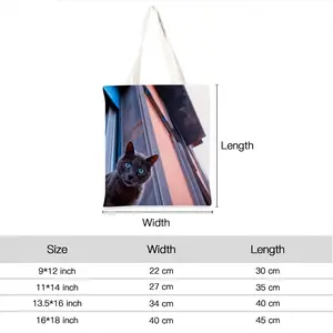 City Cat Shopping Bag (Linen)