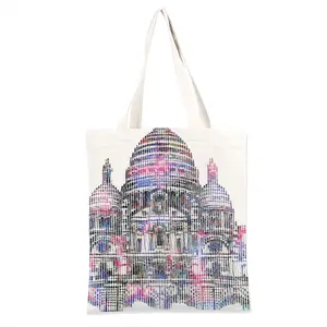 The Sacred Heart Of Paris On The Hill Of Montmartre Shopping Bag (Linen)