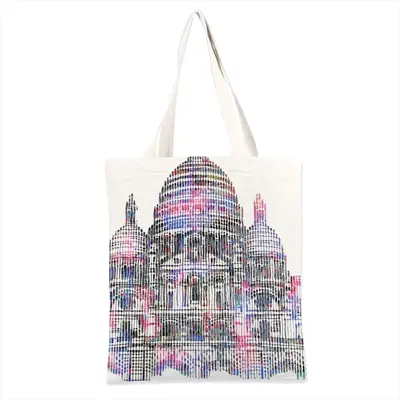 The Sacred Heart Of Paris On The Hill Of Montmartre Shopping Bag (Linen)