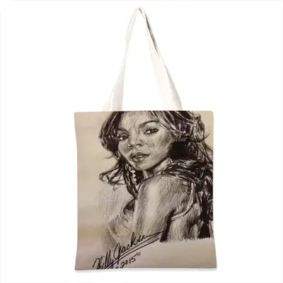 Ashanti Portrait Shopping Bag (Linen)