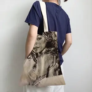 Ashanti Portrait Shopping Bag (Linen)