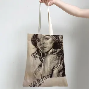 Ashanti Portrait Shopping Bag (Linen)