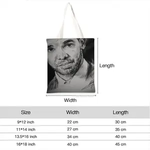 Aubrey Drake Graham Portrait Shopping Bag (Linen)