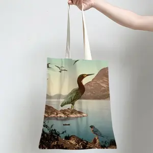 Bird Sanctuary Shopping Bag (Linen)