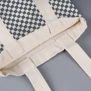 Black-And-White Shopping Bag (Linen)