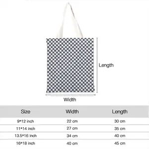 Black-And-White Shopping Bag (Linen)