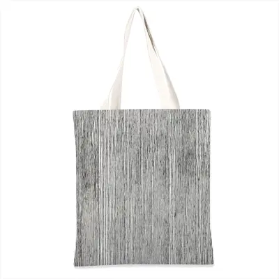 Black On White Iv Shopping Bag (Linen)