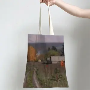 Autumn Village Nikolaevka Shopping Bag (Linen)