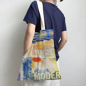 Mixed Media 2 Shopping Bag (Linen)