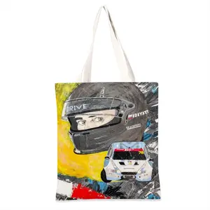 No Risk No Drift - Sport Auto Formula One Man People Shopping Bag (Linen)