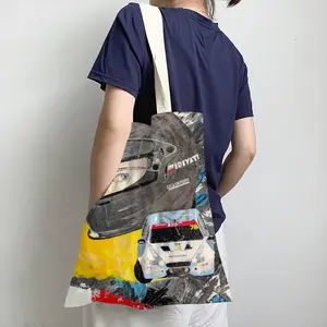 No Risk No Drift - Sport Auto Formula One Man People Shopping Bag (Linen)