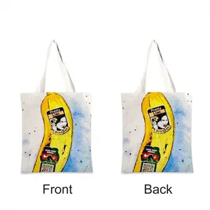 Banana Style - Pop Art Fruit Yellow Shopping Bag (Linen)