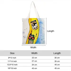 Banana Style - Pop Art Fruit Yellow Shopping Bag (Linen)