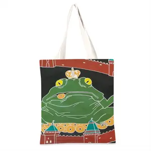 Tree Legged Toad Politics Political Animals Humour King Emperor Shopping Bag (Linen)