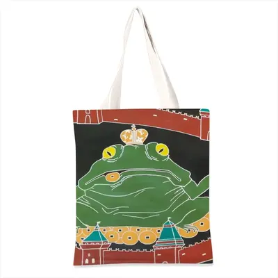 Tree Legged Toad Politics Political Animals Humour King Emperor Shopping Bag (Linen)