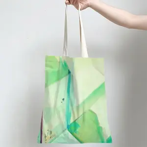 Green Bird Shopping Bag (Linen)