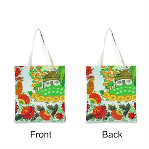 Blooming Eden Shopping Bag (Linen)