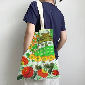 Blooming Eden Shopping Bag (Linen)