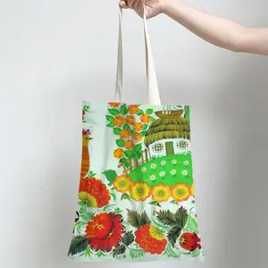 Blooming Eden Shopping Bag (Linen)